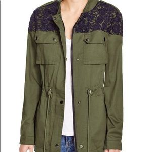 Aqua Women Green Army Jacket size XS